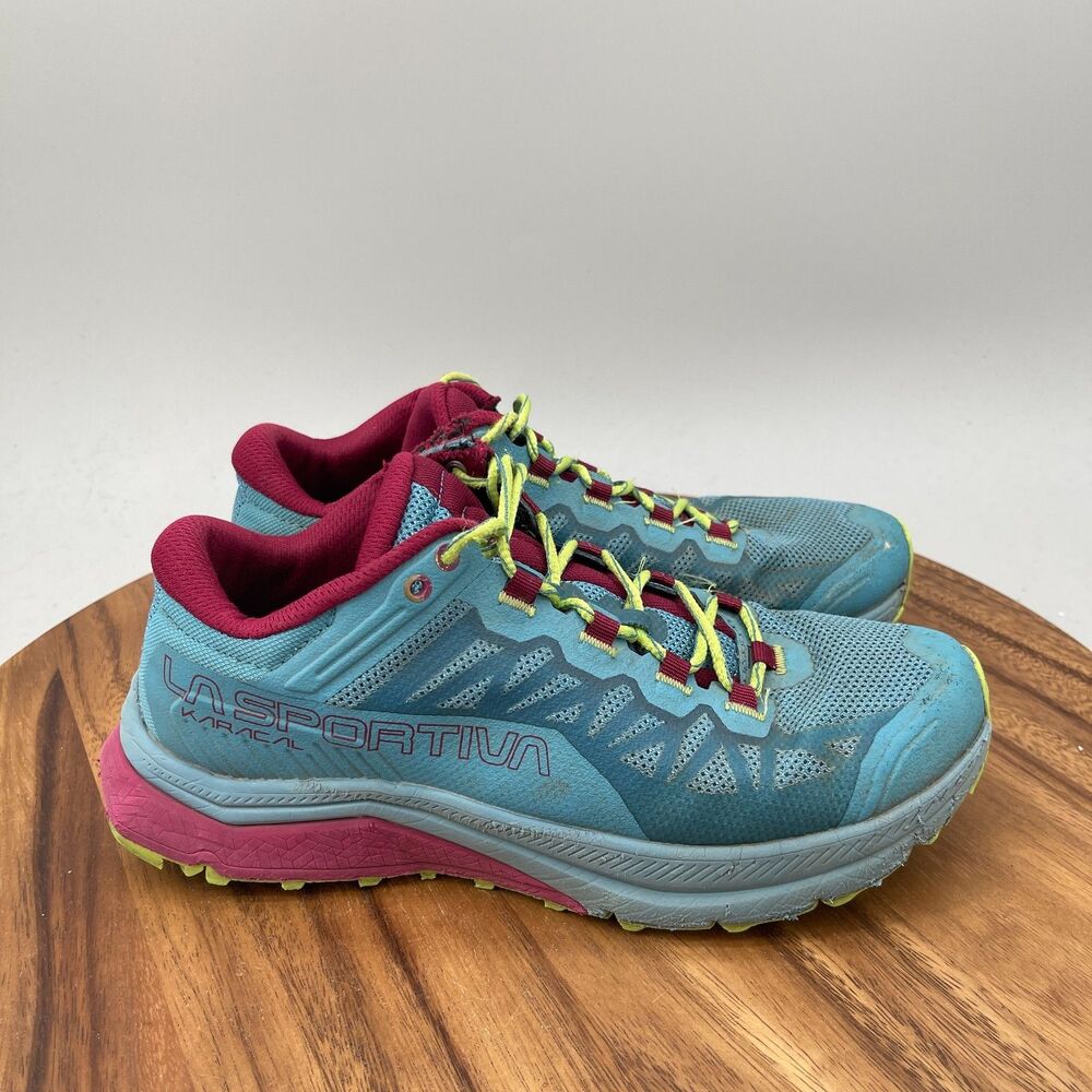 La Sportiva Karacal Shoes Womens Size 8.5 Blue Trail Running Hiking Outdoor